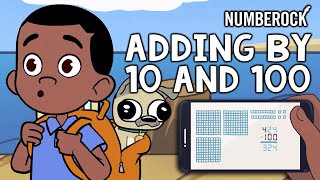 Adding and Subtracting by 10 and 100 Song  With Base 10 Blocks [upl. by Kurman543]