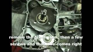 How to split the crankcase and install a crankshaft on a 150cc GY6 scooter [upl. by Akinas]