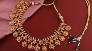 Fashion Frill Necklace Set For Women  Buy link in description 🛍 gold mangalsutradesign [upl. by Rehpinnej420]