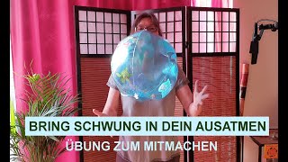 Übung mit Wasserball  zentriert deine Atmung und kräftig das Ausatmen [upl. by Aieken]