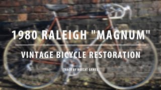 1980 Raleigh quotMagnumquot  Barn Find  Vintage Bicycle Restoration [upl. by Atiram]