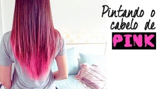 Cabelo ROSA Passo a passo com Keraton Hard Colors  Panty Rose [upl. by Connell]