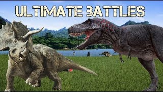 Ultimate Battles Trex vs Triceratops [upl. by Fortunia873]