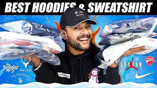 7 Best Hoodies amp Sweatshirts Haul For Winter Men 🔥Allen Solly Jordan Myntra Haul 2023  ONE CHANCE [upl. by Torrlow544]