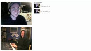 Chat Roulette Funny Piano Improv  Refusing to Sing [upl. by Ailegra]