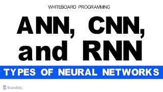 ANN vs CNN vs RNN  Difference Between ANN CNN and RNN  Types of Neural Networks Explained [upl. by Anna-Diana]