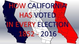 How California has voted in Every Presidential Election [upl. by Kutzenco]