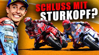 Sturkopf Marquez gibt nach Sinneswandel beim MotoGP Star [upl. by Arnuad]