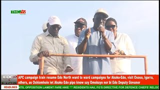 Oshiomhole to Akoko Edo pipo Omobayo nor bi Edo Deputy Govunor APC campaign train resume Edo North [upl. by Meda]