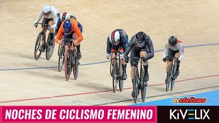 Noches de Ciclismo Femenino Kivelix  Ciclismo de pista en París 2024 [upl. by Amiarom]