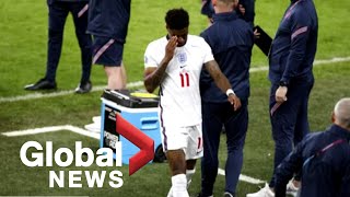 English players targeted by racist attacks after Euro 2021 loss to Italy [upl. by Hannah]