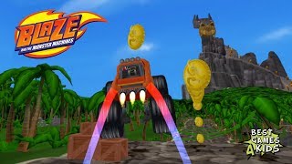 Blaze and the Monster Machines  Racing Game  DRAGON ISLAND Map 3 By Nickelodeon [upl. by Gilmer]