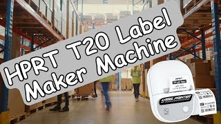 HPRT T20 Portable 50mm Label Maker Machine with Tape RFID Bluetooth App Quick Review amp Tutorial [upl. by Sanderson693]