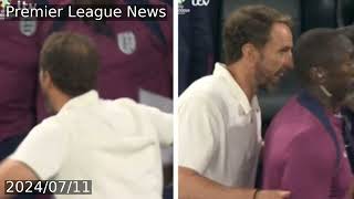 England coach forgets hes Dutch after celebrating Watkins goal with Gareth Southgate [upl. by Gonzalez827]