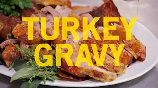 Andrew Zimmern Cooks Turkey Gravy [upl. by Tnilc]