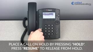 Polycom VVX 300 amp 400 Series Phones  How to Hold amp Retrieve Held Calls [upl. by Perlman]