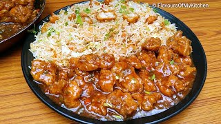 Chicken Manchurian Gravy ke sath Chicken Fried Rice  Chinese Combo Recipe [upl. by Lecrad]