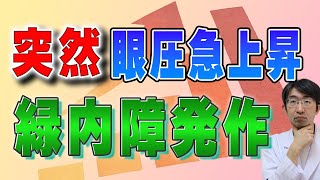 突然眼圧が上がる緑内障発作とは何か？ [upl. by Bartolemo]