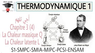 12 Thermodynamique Chapitre 3 4 la chaleur massique et latente S1 SMPC SMIA MPSI PCSI ENSAM [upl. by Keefer]