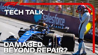 Beyond Repair How Teams amp Drivers Deal With Intense Mishaps  F1 TV Tech Talk [upl. by Odlanra]