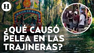 Jóvenes protagonizan pelea campal en trajineras de Xochimilco revelan el motivo de la pelea [upl. by Nnaeel54]