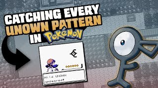 HOW EASILY CAN YOU CATCH EVERY LETTER OF UNOWN IN EVERY GAME [upl. by Fasta]