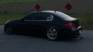 G37 Sedan Gets A Welded Diff  Drifting Almost Hit Someone [upl. by Ecirum]