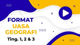 FORMAT UASA GEOGRAFI TINGKATAN 123 [upl. by Esorrebma427]