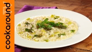 Risotto con gli asparagi  Tutorial ricetta semplice [upl. by Hew]