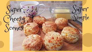 EASY CHEESE SCONE RECIPE  Super Easy amp Super Cheesy For Beginners [upl. by Ydisac]