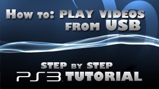 How to play videos from flash drive on PS3 step by step [upl. by Nellie]