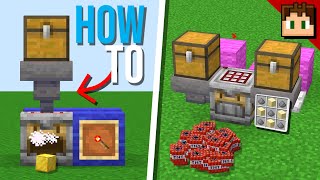 How To Make An AUTOMATIC CRAFTER Minecraft 121 Tutorial [upl. by Lachish]