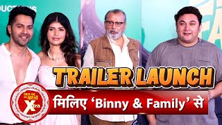 Binny and Family Trailer Launch Anjini Dhawan Ektaa Kapoor Varun Dhawan and Family  SBB Xtra [upl. by Leonhard39]