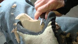 Carving The Simple Dove Pattern Part 1 [upl. by Gernhard]