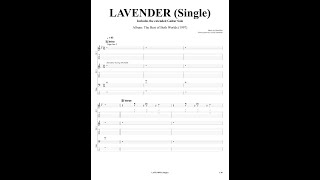 Learn to play quotLavender Singlequot Marillion with Tab [upl. by Lydell]