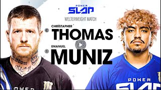 Power Slap 6 KO Chris vs Muniz l Chris Thomas vs Emanuel Muniz l Full Match [upl. by Mikeb]