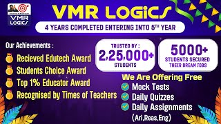 VMR LOGICS 4th ANNIVERSARY OFFERS  VMR LOGICS [upl. by Mateo]