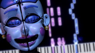 Crumbling Dreams Balloras Music Box  FNaF Sister Location  Piano Tutorial [upl. by Ilatfan305]