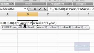 Excel 2007  TampA  Mots aléatoires  Fonction CHOISIR et ALEAENTREBORNES [upl. by Uird607]