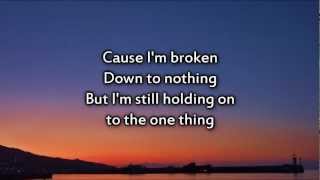 Matthew West  Strong Enough  Instrumental with lyrics [upl. by Annawal]