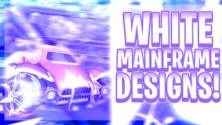 TOP 10 BEST TITANIUM WHITE MAINFRAME DESIGNS OF ALL TIME Rocket League Car Designs [upl. by Lourie]