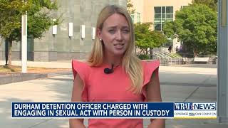 Durham detention officer arrested accused of sex with inmate [upl. by Earehs]