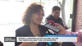 Según la ministra de Educación hay un quotmuy buen diálogoquot con los docentes [upl. by Xet830]