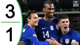 USA vs Jamaica 31 Highlights amp Goals  Nations League Semi Final 2024 [upl. by Arikahc]