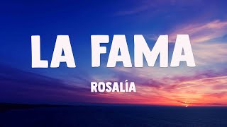 LA FAMA ft The Weeknd  ROSALÍA Lyrics Video 🗯 [upl. by Eiuqnimod893]