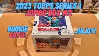 2023 Topps Series 1 Jumbo Box 2  Rookie Auto amp Julio [upl. by Mirth]