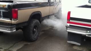 old ford 69l idi BAD GLOWPLUGS cold start [upl. by Tanny]