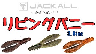 【バス釣り 新作ワーム 水中映像】JACKALL ジャッカル Ribbing Bunny 38 リビングバニー 38 水中アクション 水中動画 [upl. by Andrel]