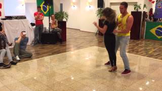 Bruno Galhardo amp Eglantine Oliveira  Zouk Demo 3  Austria Zouk Congress 2015 Vienna [upl. by Anerahs806]