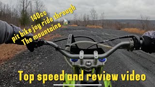 140cc pit bike mountain ride [upl. by Newg]